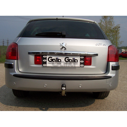 P034C GALIA Полностью оцинкованный фаркоп на Peugeot 407 универсал 2004-2008. Тип шара: C (горизонтальный съемный). Без выреза бампера. Нагрузки: 1900/80 кг, масса фаркопа 19,86 кг