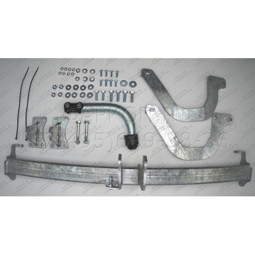 P043A GALIA Полностью оцинкованный фаркоп на Peugeot 508 седан, кроме GT 2011-2019. Подрозетник убирается за бампер. Тип шара: A. Невидимый вырез бампера. Нагрузки: 1900/75 кг, масса фаркопа 22,22 кг