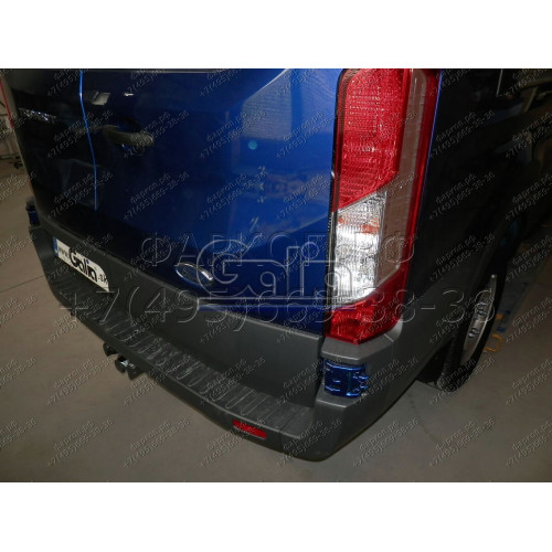 F125A GALIA Полностью оцинкованный фаркоп на Ford Tourneo 2013-, Ford Transit 2013-. Тип шара: A. Установка без снятия и выреза бампера. Нагрузки: 3500/140 кг, масса фаркопа 20,02 кг