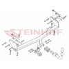 R-067 STEINHOF Фаркоп на Renault Koleos 2008-2011, 2011-2016 без подрезки бампера. Тип шара: AH (горизонтальное быстросъемное крепление шара на ключе). Нагрузки: 2000/100 кг, масса фаркопа 19,9 кг (без электрики в комплекте)
