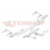 R-111 STEINHOF Фаркоп на Renault Megane III Grand Scenic 2009-2016 без подрезки бампера. Тип шара: AH (горизонтальное быстросъемное крепление шара на ключе). Нагрузки: 1300/75 кг, масса фаркопа 18,5 кг (без электрики в комплекте)