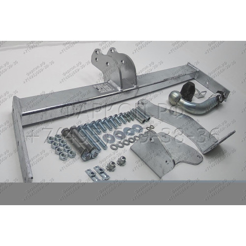 R015A GALIA Полностью оцинкованный фаркоп на Renault Megane I седан 1996-2003. Тип шара: A. Установка без снятия и выреза бампера. Нагрузки: 1350/65 кг, масса фаркопа 14,25 кг