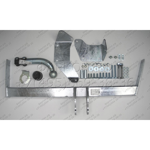 R015A GALIA Полностью оцинкованный фаркоп на Renault Megane I седан 1996-2003. Тип шара: A. Установка без снятия и выреза бампера. Нагрузки: 1350/65 кг, масса фаркопа 14,25 кг