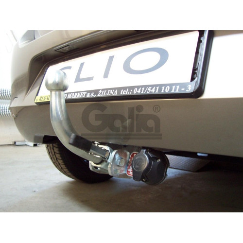 R080A GALIA Полностью оцинкованный фаркоп на Renault Clio хетчбек 5 дверей 2005-2012 установка без снятия и выреза бампера, Renault Clio IV хетчбек 5 дверей 2012-2019 невидимый вырез бампера. Тип шара: A. Нагрузки: 1300/75 кг, масса фаркопа 13,32 кг