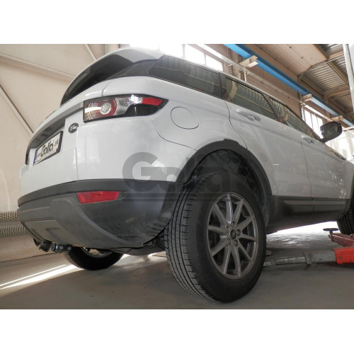 R093A GALIA Полностью оцинкованный фаркоп на Land Rover Range Rover Evoque 2011-2019. Тип шара: A. Невидимый вырез бампера. Нагрузки: 2000/125 кг, масса фаркопа 14,72 кг