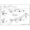 R093A GALIA Полностью оцинкованный фаркоп на Land Rover Range Rover Evoque 2011-2019. Тип шара: A. Невидимый вырез бампера. Нагрузки: 2000/125 кг, масса фаркопа 14,72 кг