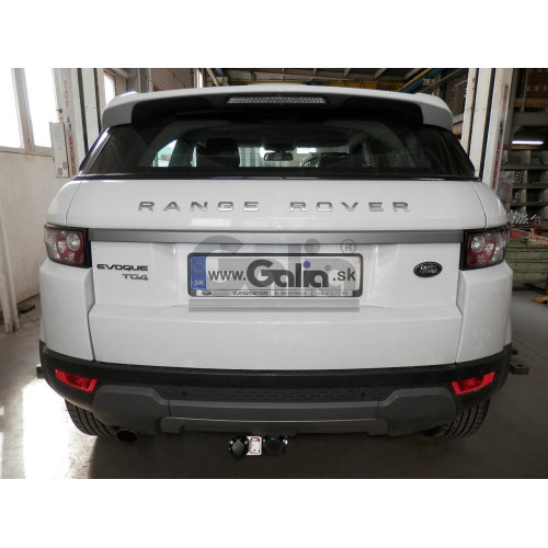 R093A GALIA Полностью оцинкованный фаркоп на Land Rover Range Rover Evoque 2011-2019. Тип шара: A. Невидимый вырез бампера. Нагрузки: 2000/125 кг, масса фаркопа 14,72 кг