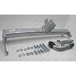 R093A GALIA Полностью оцинкованный фаркоп на Land Rover Range Rover Evoque 2011-2019. Тип шара: A. Невидимый вырез бампера. Нагрузки: 2000/125 кг, масса фаркопа 14,72 кг