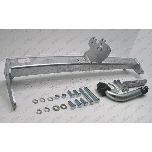 R093A GALIA Полностью оцинкованный фаркоп на Land Rover Range Rover Evoque 2011-2019. Тип шара: A. Невидимый вырез бампера. Нагрузки: 2000/125 кг, масса фаркопа 14,72 кг