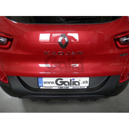 R095C GALIA Полностью оцинкованный фаркоп на Renault Kadjar 2015-2022. Подрозетник убирается за бампер. Тип шара: C (горизонтальный съемный). Установка без выреза бампера. Нагрузки: 2000/80 кг, масса фаркопа 19,87 кг