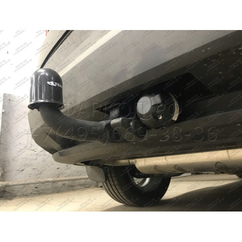 S-292 STEINHOF Фаркоп на Skoda Kodiaq 2WD/4WD, в т.ч. AdBlue 2016-2023. Требуется подрезка бампера. Тип шара: AV (вертикальное быстросъемное крепление шара на ключе). Нагрузки: 2500/120 кг, масса фаркопа 20,65 кг (без электрики в комплекте)