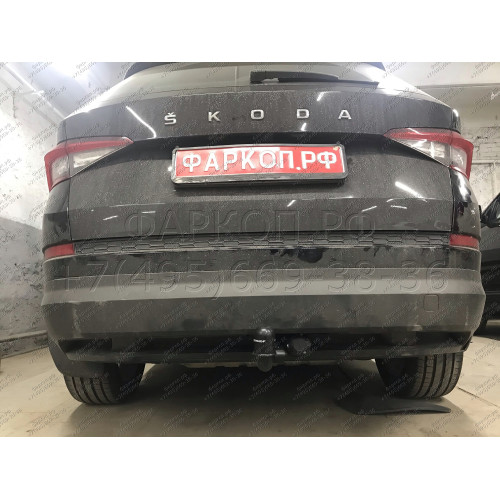 S-292 STEINHOF Фаркоп на Skoda Kodiaq 2WD/4WD, в т.ч. AdBlue 2016-2023. Требуется подрезка бампера. Тип шара: AV (вертикальное быстросъемное крепление шара на ключе). Нагрузки: 2500/120 кг, масса фаркопа 20,65 кг (без электрики в комплекте)