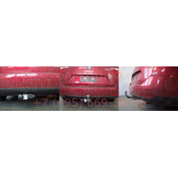 S095C GALIA Полностью оцинкованный фаркоп на SEAT Ibiza IV хетчбек 3/5 дверей 2008-2017, Ibiza ST универсал 2010-2017. Тип шара: C (горизонтальный съемный). Подрезка б