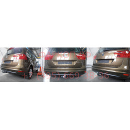 S100C GALIA Полностью оцинкованный фаркоп на SEAT Alhambra 2010-2020, Volkswagen Sharan 2010-2020 2WD/4WD. Тип шара: C (горизонтальный съемный). Подрезка бампера. Нагрузки: 25