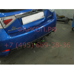 S304-A Лидер-плюс ТСУ для Subaru Impreza G3 2007-2011. Требуется подрезка бампера. Нагрузки: 1200/75 кг, масса фаркопа 14 кг (без электрики в комплекте)