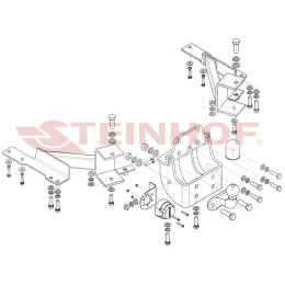 T-166 STEINHOF Фаркоп на Toyota Land Cruiser Prado 5 дверей (J120) 2003-2009, Lexus GX470 2003-2009. Требуется подрезка бампера. Тип шара: F. Нагрузки: 2800/115 кг, масса фаркопа 18,5 кг