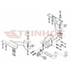 T-167 STEINHOF Фаркоп на Toyota Land Cruiser Prado 5 дверей (J120) 2003-2009, Lexus GX470 2003-2009. Требуется подрезка бампера. Тип шара: A. Нагрузки: 3500/140 кг, масса фаркопа 15,3 кг (без электрики в комплекте)