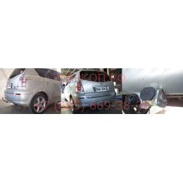 T053C GALIA Полностью оцинкованный фаркоп на Toyota Corolla Verso 2004-2009. Тип шара: C (горизонтальный съемный). Требуется подрезка бампера. Нагрузки: 1400/60 кг,