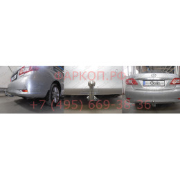 T060A GALIA Полностью оцинкованный фаркоп на Toyota Corolla E15 седан 2007-2013. Подрозетник убирается за бампер. Тип шара: A. Невидимый вырез бампера. Нагруз