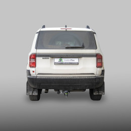 T126-E Лидер-плюс ТСУ для Toyota Land Cruiser Prado 250 2023- без выреза бампера. Тип шара: E. Нагрузки: 1500/100 кг, масса фаркопа 11 кг (без электрики в комплекте)