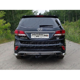 TCU00002 ТСС Распродажа! Фаркоп оцинкованный на Hyundai Grand Santa Fe 2014-2018. Требуется подрезка бампера. Тип шара: A. Нагрузки: 1200/75 кг