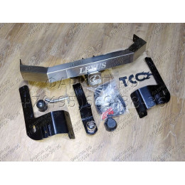 TCU00069 ТСС Фаркоп на Lexus LX570 2007-2021, Lexus LX450d 2015-2021 с накладкой с надписью Lexus без подрезки бампера. Тип шара: E (шаровый узел под американский квадр