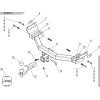 TCU00120N ТСС Фаркоп на Jeep Grand Cherokee 2017-2021 без подрезки бампера. Тип шара: E (шаровый узел под американский квадрат с нержавеющим шаром). Нагрузки: 3000/150 кг