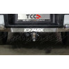 TCU00293 ТСС Фаркоп на Isuzu D-MAX 2020- с накладкой с надписью D-MAX без подрезки бампера. Тип шара: E (шаровый узел под американский квадрат). Нагрузки: 2500/100 кг