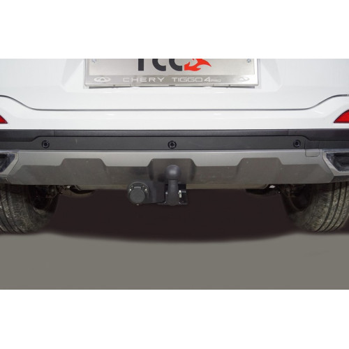 TCU00329 ТСС Фаркоп оцинкованный на Chery Tiggo 4 Pro 2022-, Kaiyi X3 Pro 2023- без подрезки бампера. Тип шара: A. Нагрузки: 1200/75 кг
