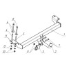 TY 16 AVTOS Фаркоп на Toyota RAV4 3/5 дверей 2000-2006, Chery Tiggo 2006-2014, Vortex Tingo 2010-2013 без подрезки бампера. Тип шара: A. Нагрузки: 1000/50 кг, масса фаркопа 17,5 кг (без электрики в комплекте)
