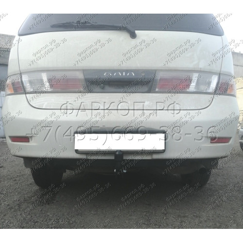 H.T59.A HALTY Фаркоп на Toyota Ipsum 2WD/4WD 1996-2001, Toyota Gaia 2WD/4WD 1998-2004, Toyota Picnic 1996-2001, Toyota Avensis Verso 1995-2001, кроме авто с обвесом без подрезки бампера. Тип шара: A. Нагрузки: 1100/75 кг, масса фаркопа 14,4 кг