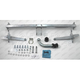 V090A GALIA Полностью оцинкованный фаркоп на Volkswagen Caddy 2020-, Ford Tourneo Connect 2022-, Ford Transit Connect 2022-. Тип шара: A. Установка без выреза бампера. Нагрузки: 1500/80 