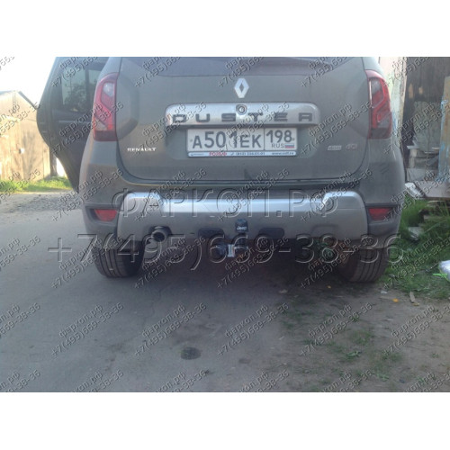 4374-A ORIS Фаркоп на Nissan Terrano 2014-2022, Renault Duster 2015-2021, 2021-2022, Renault Kaptur 2016-2022. Необходима подрезка бампера. Тип шара: A. Нагрузки: 1500/75 кг, масса фаркопа 17,1 кг (без электрики в комплекте)