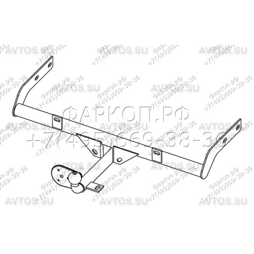 DO 01 AVTOS Фаркоп на Datsun on-DO 2014-2020 без подрезки бампера. Тип шара: A. Нагрузки: 1000/75 кг, масса фаркопа 12 кг (без электрики в комплекте)