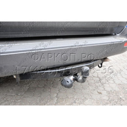 3032-A ORIS Фаркоп на Toyota Land Cruiser 100 VX 1998-2007, Lexus LX470 2003-2007 без выреза в бампере. Тип шара: A. Нагрузки: 1500/100 кг, масса фаркопа 20 кг (без электрики в комп