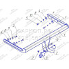 FD 02 AVTOS Фаркоп на Ford Focus I седан/хетчбек 1998-2004. Необходима подрезка бампера. Тип шара: A. Нагрузки: 1250/75 кг, масса фаркопа 15 кг (без электрики в комплекте)