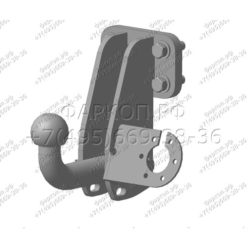 NS 20 AVTOS Фаркоп на Nissan Patrol Y61 1997-2010 без подрезки бампера. Тип шара: A. Нагрузки: 1500/75 кг, масса фаркопа 6,5 кг (без электрики в комплекте)