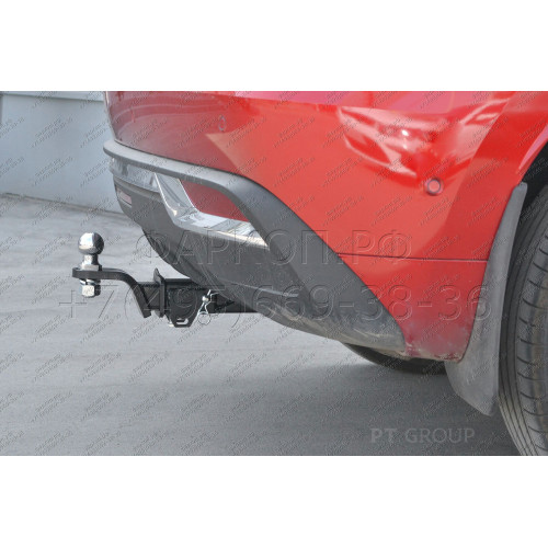 HVJ-21-991122.00 PT GROUP Фаркоп на Haval Jolion 2021- без подрезки бампера. Тип шара: E (легкосъемный шар под квадрат). Нагрузки: 1800/75 кг, масса фаркопа 16,7 кг (без электрики в комплекте)