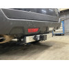 NXT-07-991124.00 PT GROUP Фаркоп с нержавеющей накладкой на Nissan X-Trail T31 2007-2014 без подрезки бампера. Тип шара: E (легкосъемный шар под квадрат). Нагрузки: 2200/100 кг, масса фаркопа 22,2 кг (без электрики в комплекте)