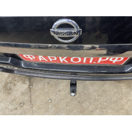 NXT-07-991124.00 PT GROUP Фаркоп с нержавеющей накладкой на Nissan X-Trail T31 2007-2014 без подрезки бампера. Тип шара: E (легкосъемный шар под квадрат). Нагрузки: 220