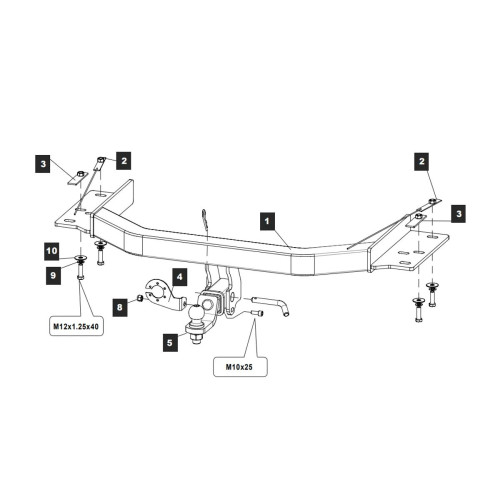 089144 TOWRUS Фаркоп на Ford Explorer 2020-, Lincoln Aviator 2020-. Необходима подрезка бампера. Тип шара: EA (E с антистуком). Нагрузки: 2750/120 кг, масса фаркопа 29,8 кг (без электрики в комплекте)