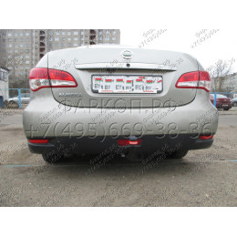 4373-A ORIS Фаркоп на Nissan Almera 2013-2018 без выреза бампера. Тип шара: A. Нагрузки: 1200/75 кг, масса фаркопа 16,9 кг (без электрики в комплекте)