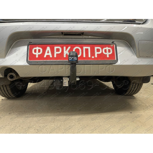 1418-A ORIS Фаркоп на Renault Logan седан 2005-2014, Dacia Logan седан 2005/6-2014 без выреза в бампере. Тип шара: A. Нагрузки: 1100/75 кг, масса фаркопа 14,7 кг (без электрики в комплекте)