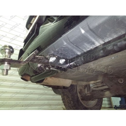 M114-AE Лидер-плюс ТСУ для Mitsubishi Pajero (III-IV) 2000/5-2007, 2007-2020 без снятия и выреза бампера. Тип шара: AE. Нагрузки: 1500/75 кг, масса фаркопа 15,6 кг (без электри