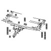 289215 TOWRUS Фаркоп на Haval M6 2021-. Необходима подрезка бампера. Тип шара: EA (E с антистуком). Нагрузки: 1500/100 кг, масса фаркопа 21,4 кг (без электрики в комплекте)