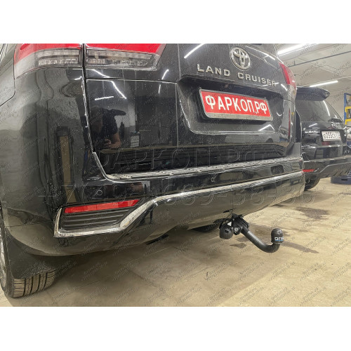 3004-A ORIS Фаркоп на Toyota Land Cruiser 300 2021-, Lexus LX 2022- без подрезки бампера. Тип шара: A. Нагрузки: 2250/100 кг, масса фаркопа 10,6 кг (без электрики в комплекте)