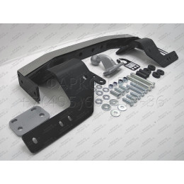 3018-FL ORIS Тюнинговый фаркоп с металлической накладкой на Toyota Land Cruiser 200 2007-2021 (включая Executive, Excalibur, TRD), Lexus LX 2007-2021. Без выреза в бампере. Тип шара: 