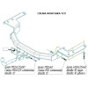 3041-A ORIS Фаркоп на Lexus RX 2003-2009, Toyota Highlander 2003-2009 без выреза в бампере. Тип шара: A. Нагрузки: 1500/75 кг, масса фаркопа 19,6 кг (без электрики в комплекте)