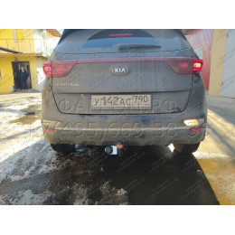 KI 34 AVTOS Фаркоп на Kia Sportage IV рестайлинг 2018-2022 без снятия и подрезки бампера. Тип шара: A. Нагрузки: 1900/75 кг, масса фаркопа 16,5 кг (без электрики в ко