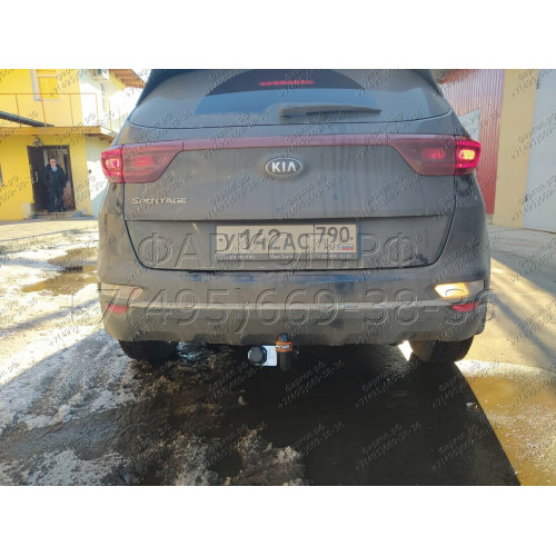 KI 34 AVTOS Фаркоп на Kia Sportage IV рестайлинг 2018-2022 без снятия и подрезки бампера. Тип шара: A. Нагрузки: 1900/75 кг, масса фаркопа 16,5 кг (без электрики в комплекте)